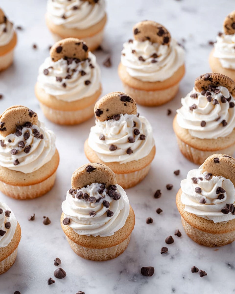 Chocolate Chip Cupcakes with Vanilla Buttercream Frosting Recipe