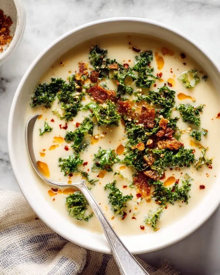Cauliflower, Turkey Sausage, and Kale Soup Recipe