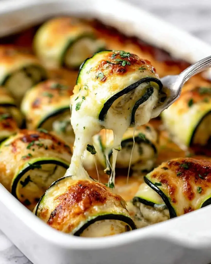 Zucchini Rollatini with Turkey and Cheese Recipe