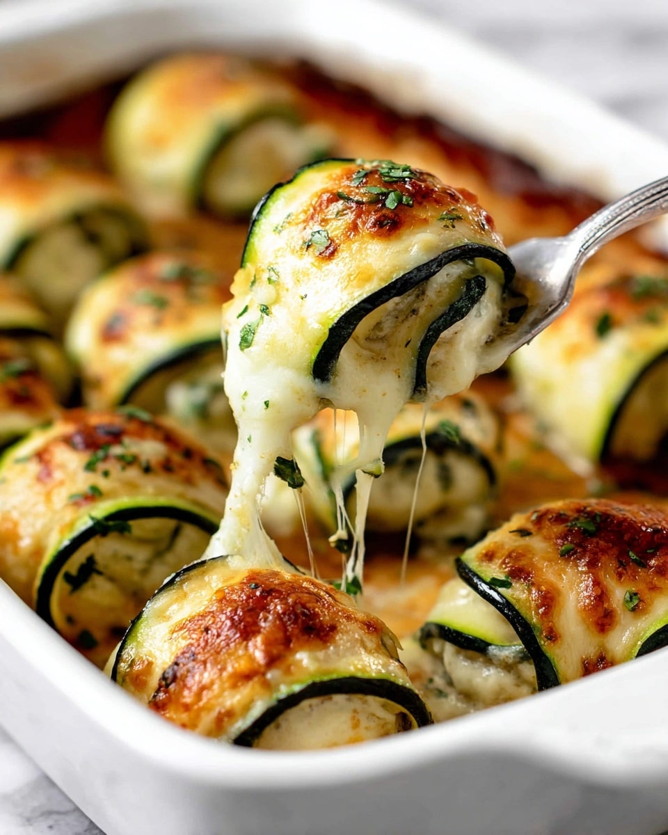 Zucchini Rollatini with Turkey and Cheese Recipe