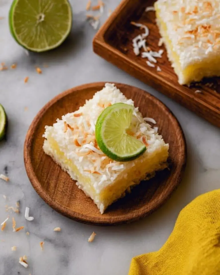 Coconut Lime Cheesecake Bars Recipe