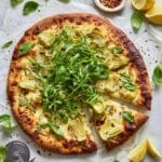 Lemon Artichoke Arugula Pizza Recipe