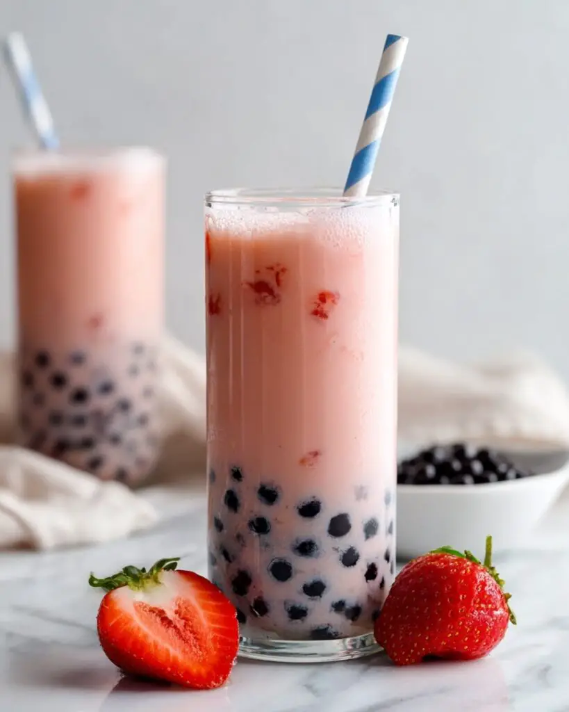 Strawberry Boba Tea Recipe