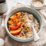 Caramelized Peach Oatmeal Recipe