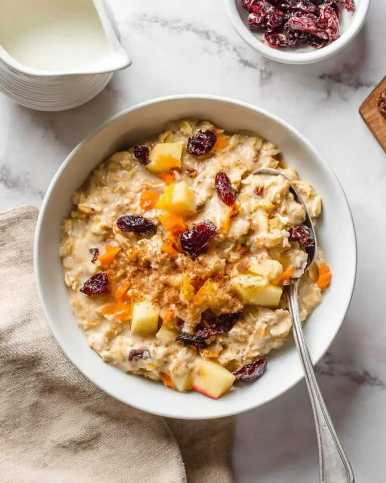 10-Minute Apple Carrot Oatmeal Recipe
