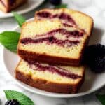 Blackberry Pound Cake with Blackberry Icing Recipe