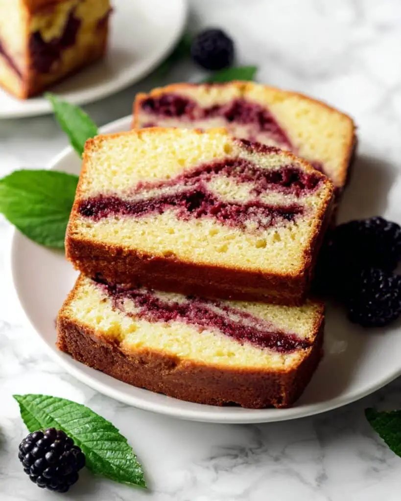 Blackberry Pound Cake with Blackberry Icing Recipe