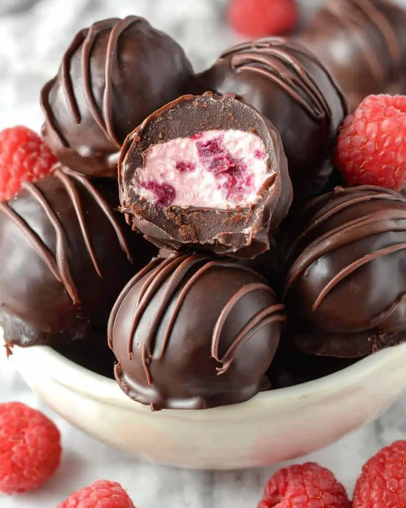 Raspberry Cheesecake Truffles Recipe