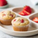 Healthy Strawberry Banana Yogurt Muffins Recipe