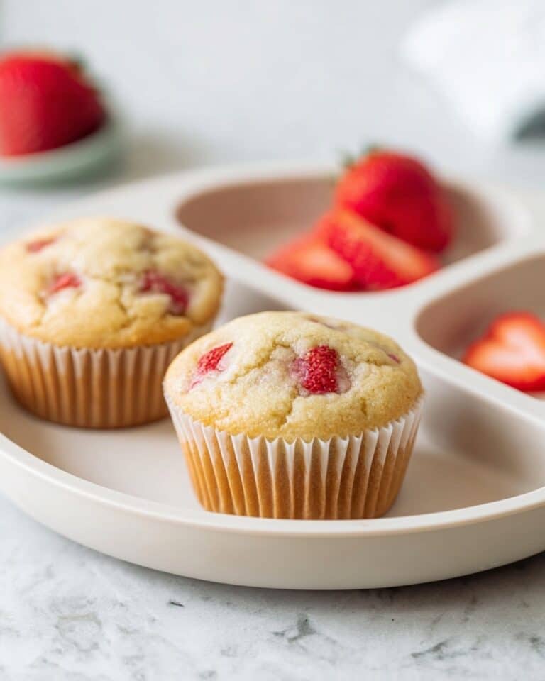 Healthy Strawberry Banana Yogurt Muffins Recipe