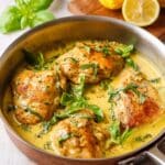 Buttery Lemon Basil Chicken Recipe