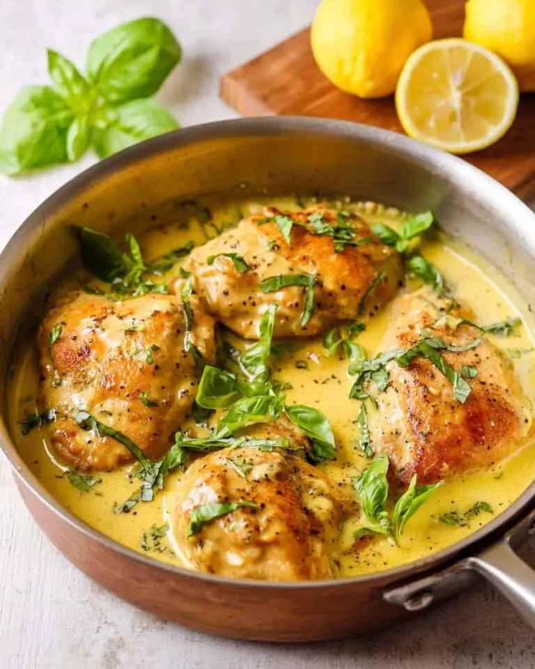 Buttery Lemon Basil Chicken Recipe
