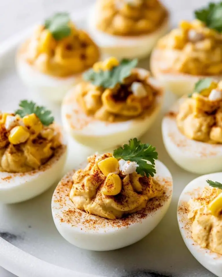 Mexican Street Corn Deviled Eggs Recipe