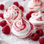 Raspberry Meringue Nests with Lemon-Raspberry Coulis Recipe