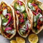 Mediterranean Halloumi Pitas Recipe