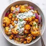 Cauliflower Shawarma Bowl with Chickpeas and Quinoa Recipe
