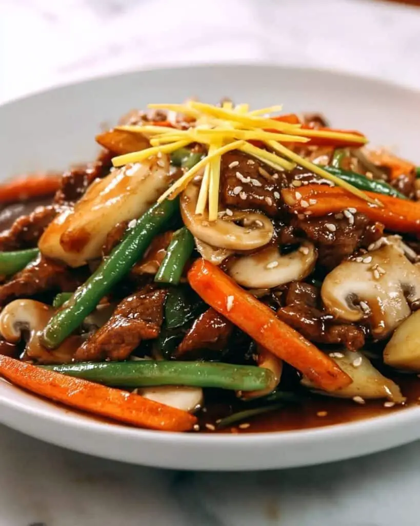 Korean Royal Court Stir-Fried Rice Cakes (Gungjung-tteokbokki) Recipe