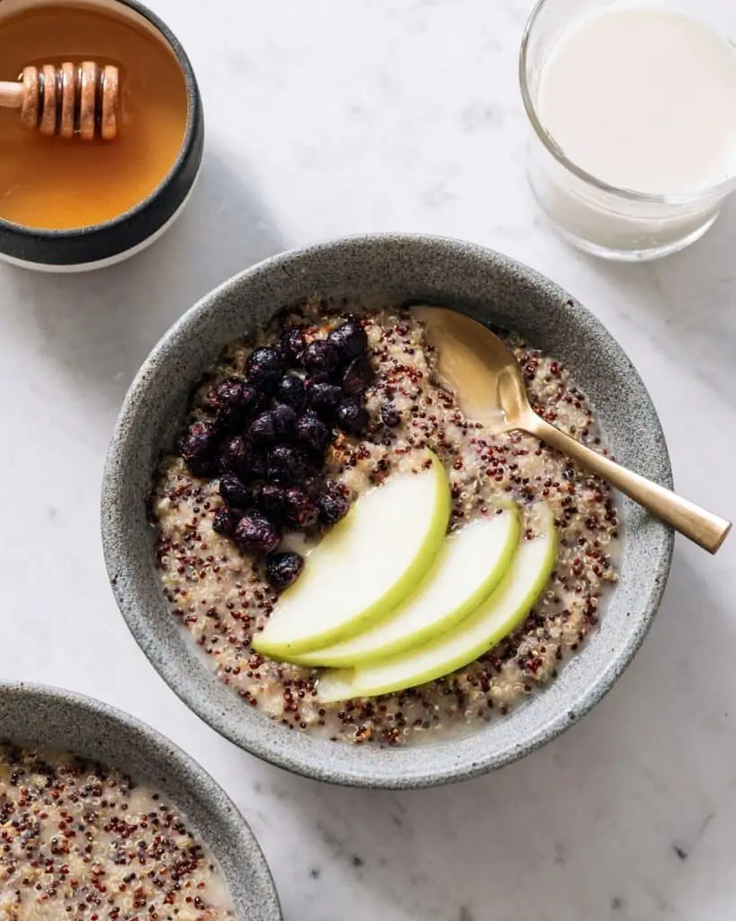 Creamy Coconut Quinoa Porridge with Fresh Berries Recipe