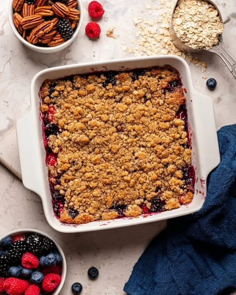 Healthy Mixed Berry Crumble Recipe