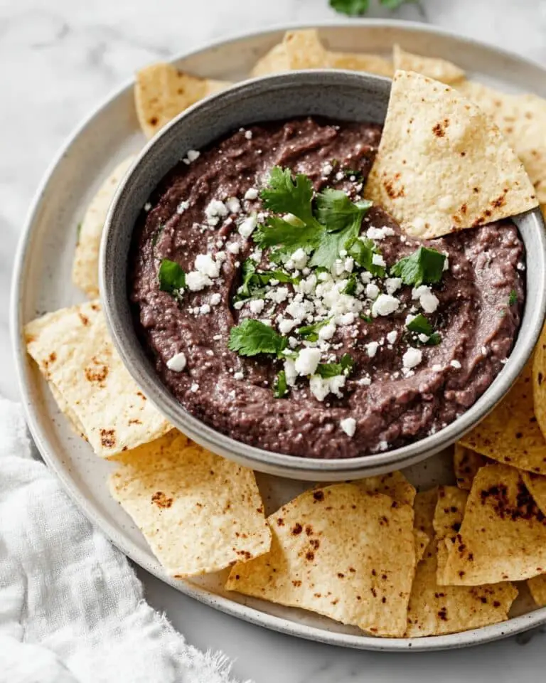 Creamy Black Bean Dip with Cilantro and Lime Recipe