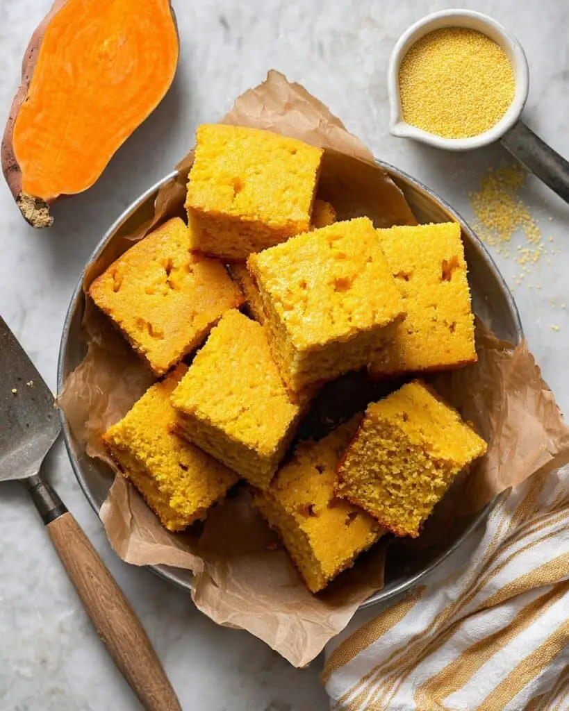 Moist Sweet Potato Cornbread (One-Bowl) Recipe