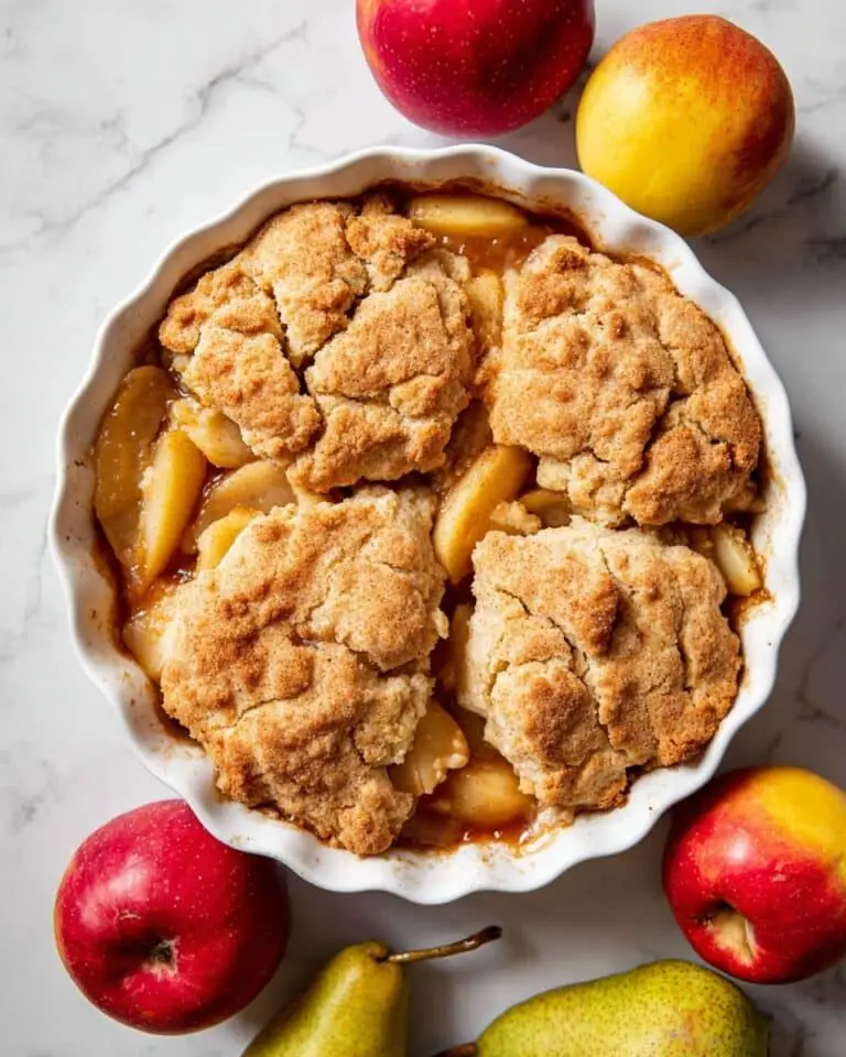 Pear Apple Cobbler {Paleo, Vegan} Recipe
