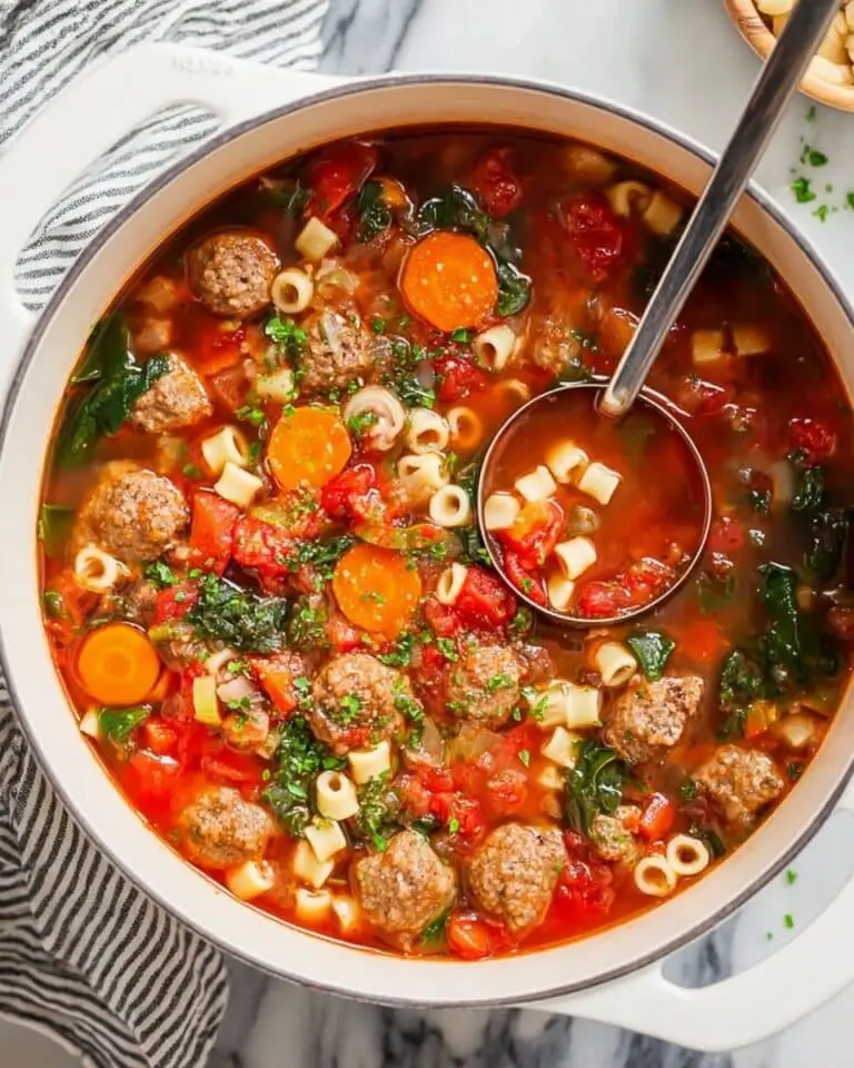 Vegetable Meatball Soup Recipe