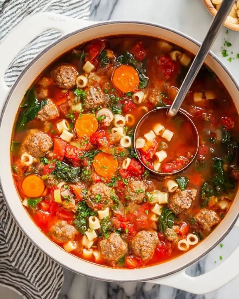 Vegetable Meatball Soup Recipe