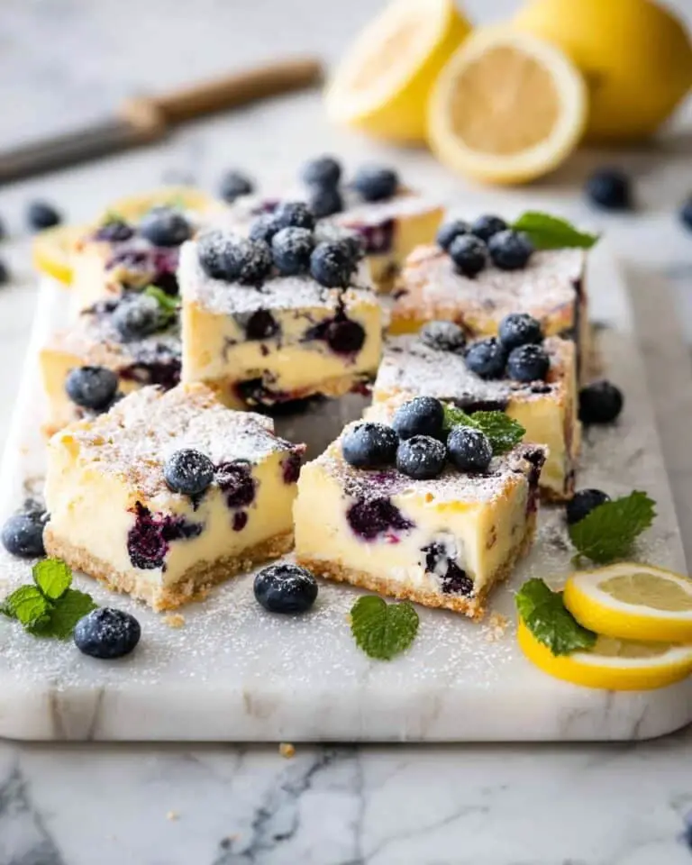 Classic Blueberry Cheesecake Bars Recipe