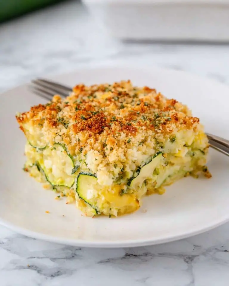 Cheesy Zucchini and Rice Casserole Recipe