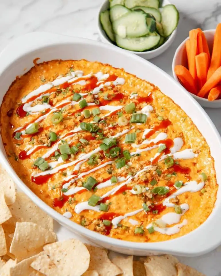 Healthy Cottage Cheese Buffalo Chicken Dip Recipe