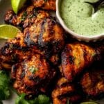 Peruvian Chicken with Cilantro Green Sauce Recipe
