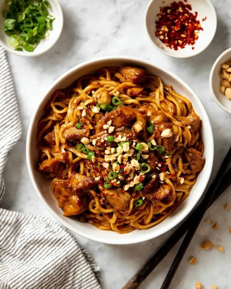 Kung Pao Chicken Noodles Recipe