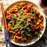 Crispy Garlic Chicken Drunken Noodles Recipe