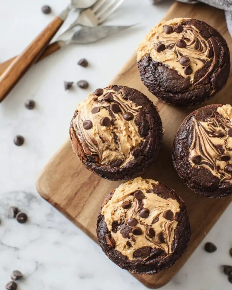 Chocolate Peanut Butter Banana Muffins Recipe
