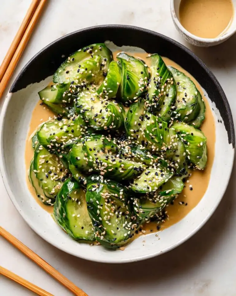 Japanese Cucumber Salad (Spiral-Cut with Sesame Dressing) Recipe