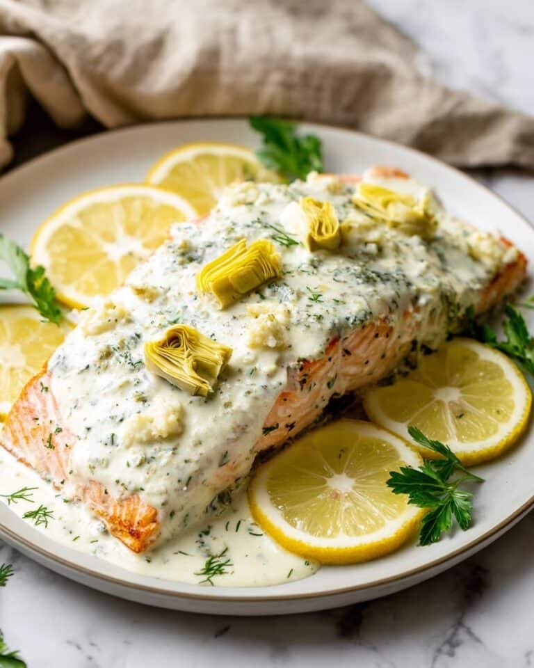 Artichoke and Spinach Roasted Salmon Recipe