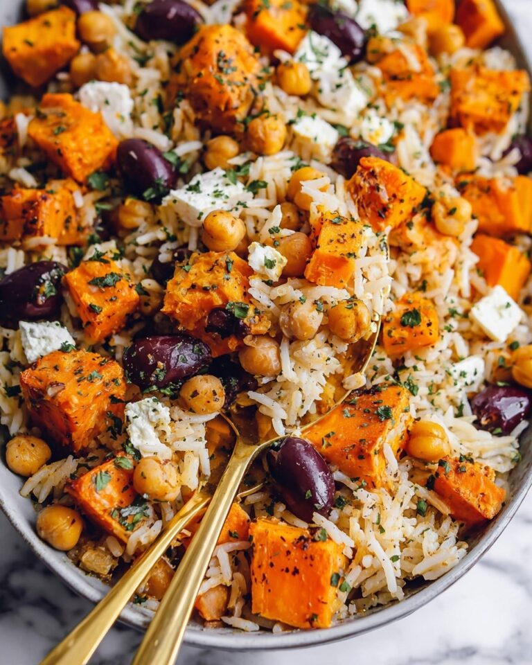 Roasted Butternut Squash Orzo with Chickpeas and Feta Recipe