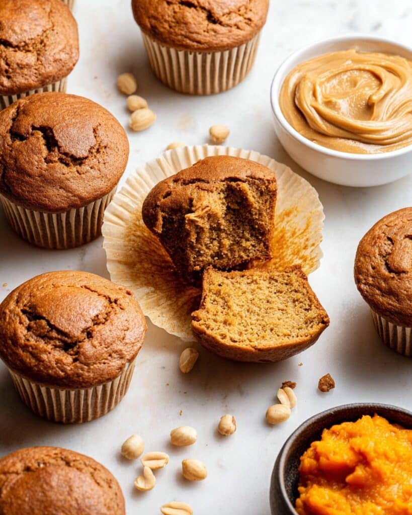 Flourless Peanut Butter Sweet Potato Muffins Recipe