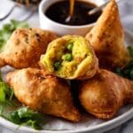 Classic Potato Samosas with Crispy Pastry and Spiced Potato Filling Recipe
