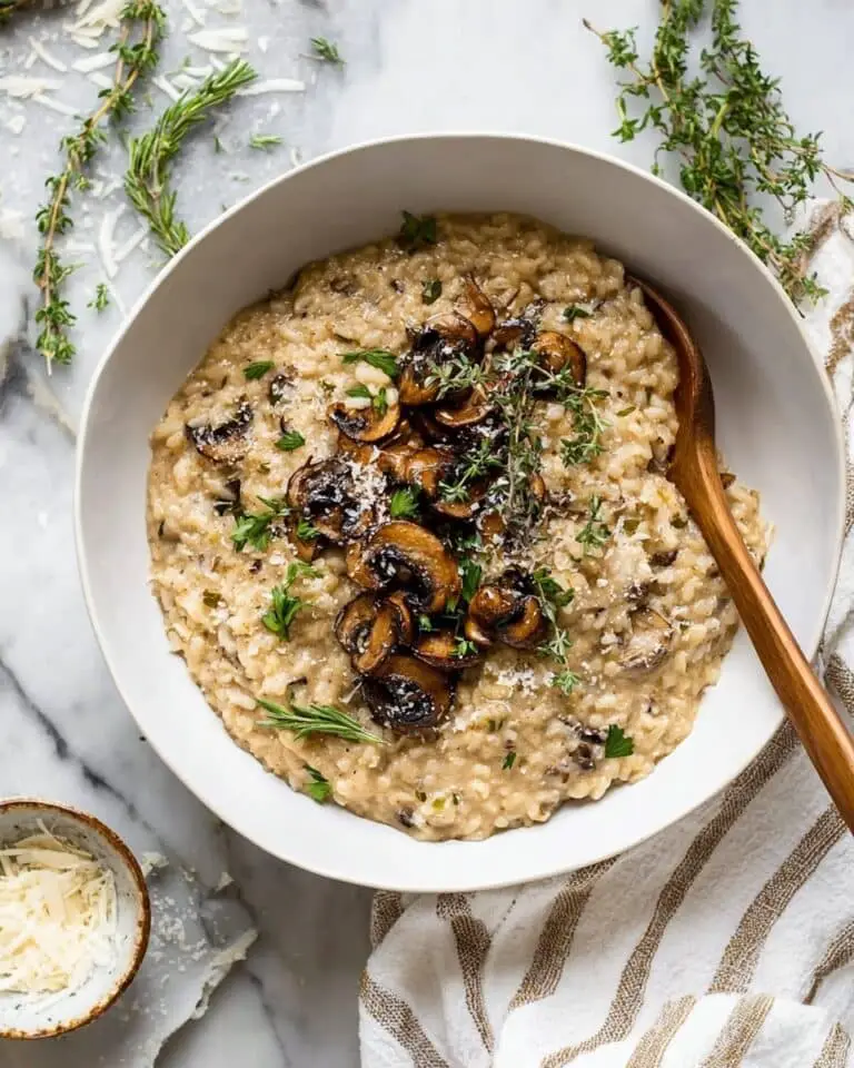 One Pot Creamy Mushroom Quinoa Recipe