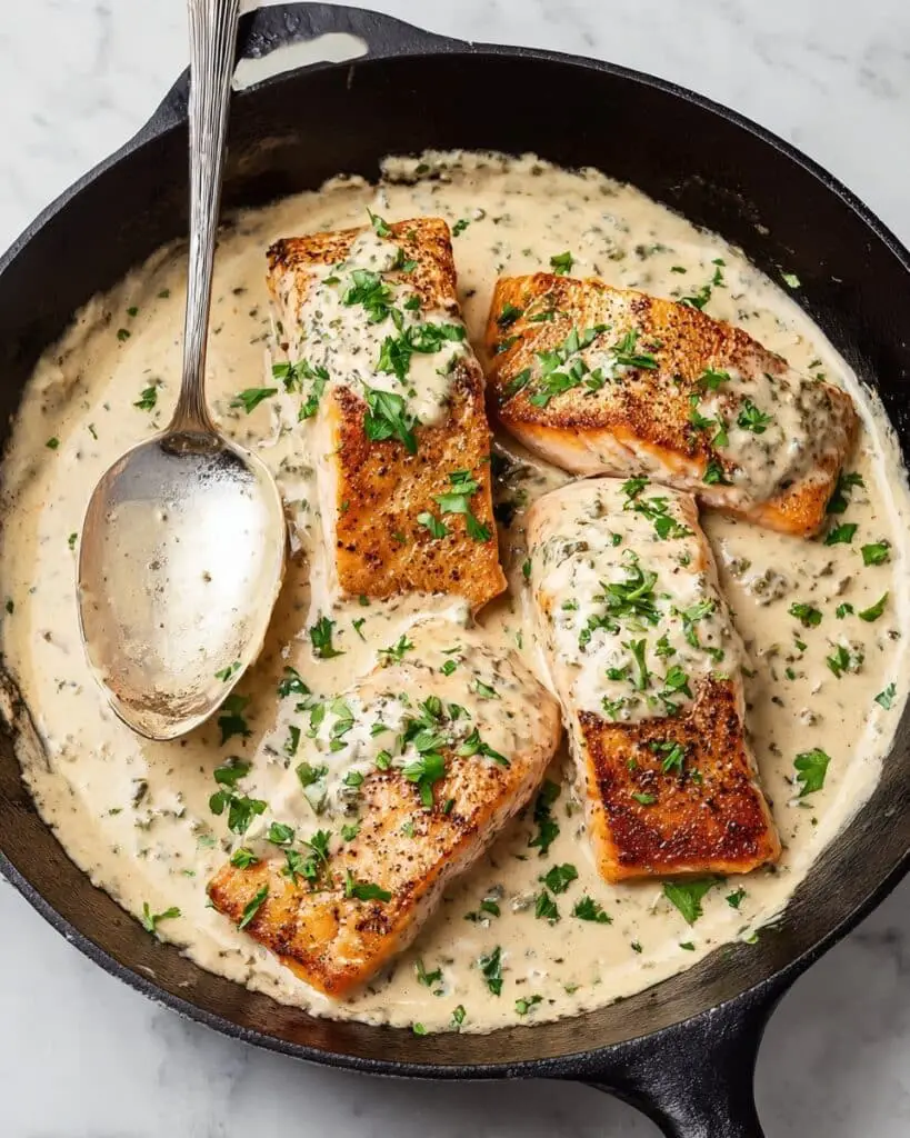 Boursin Garlic Herb Salmon Recipe