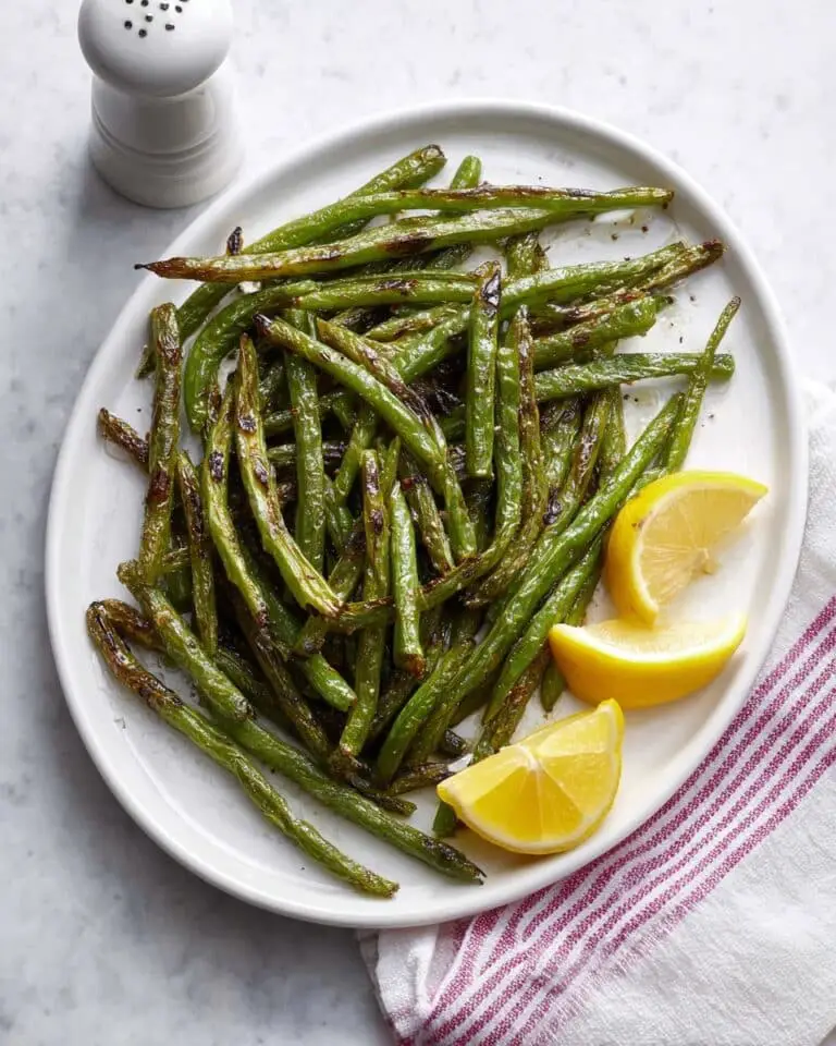 Crispy Air Fryer Green Beans with Lemon Recipe