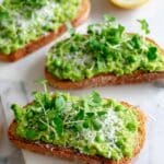 Pea Bruschetta Recipe (Pea Crostini) Recipe
