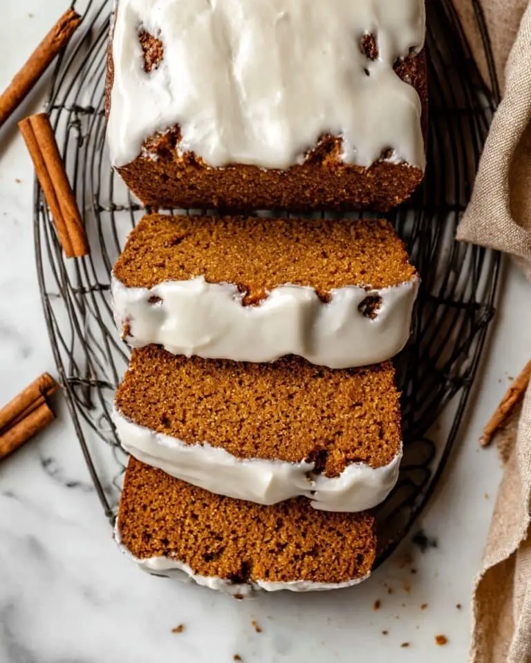 Healthy Pumpkin Bread with Maple Glaze Recipe