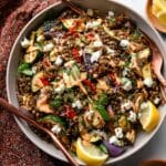 Lemony Lentil and Roasted Eggplant Salad Recipe