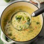 High Protein Broccoli Cheddar Soup Recipe
