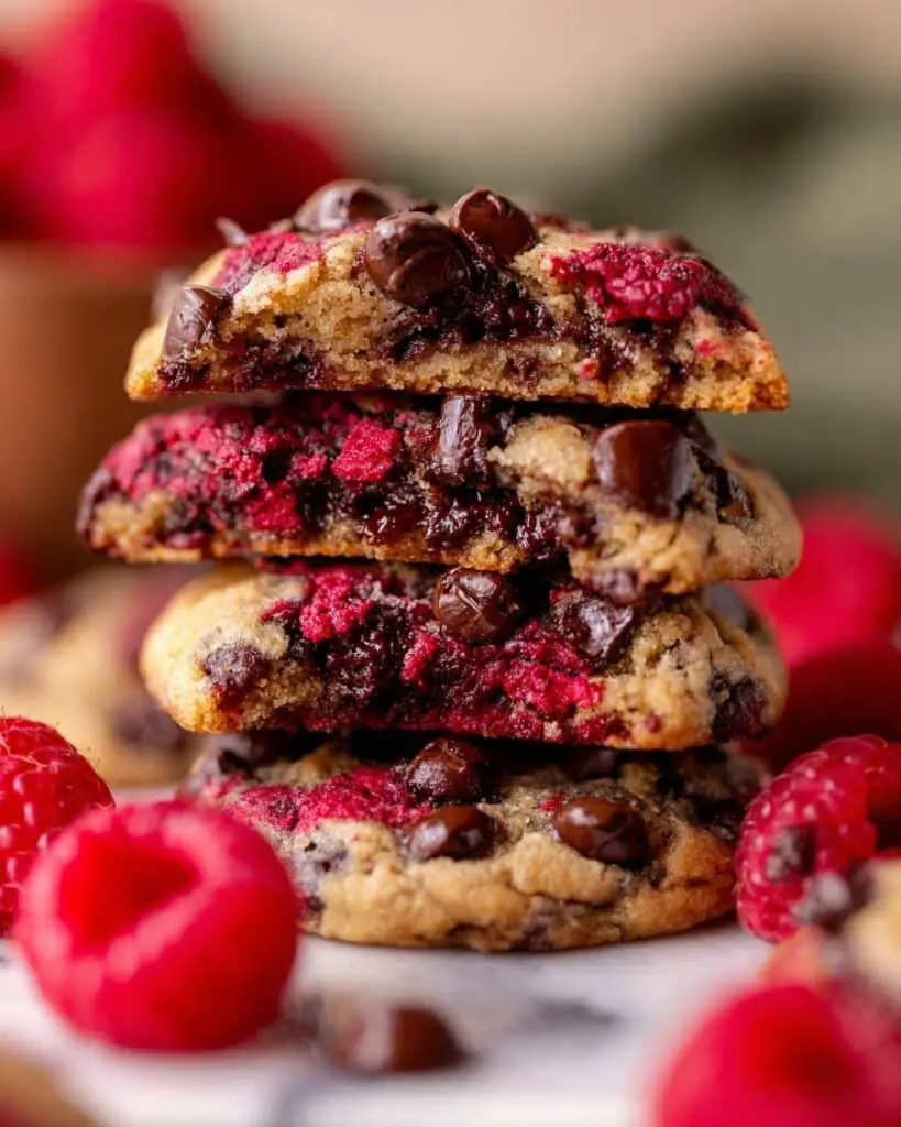 Chocolate Chip Raspberry Cookies Recipe