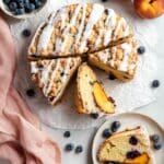 Peach Blueberry Cake with Streusel Topping Recipe