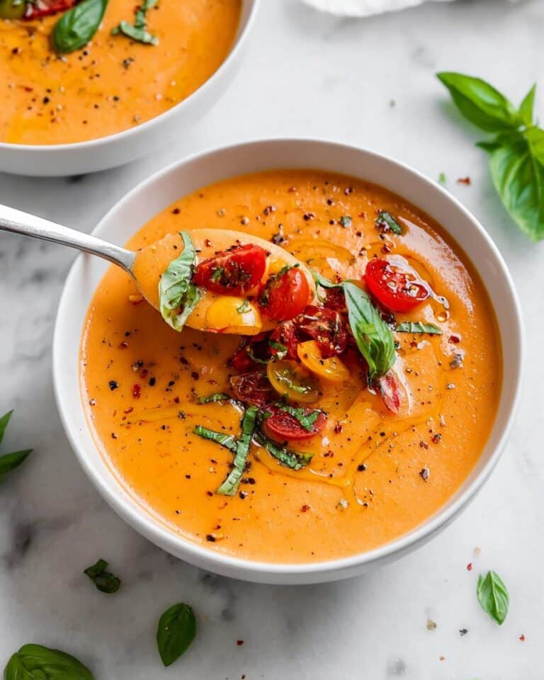 Fresh Tomato Gazpacho with Cucumber Recipe